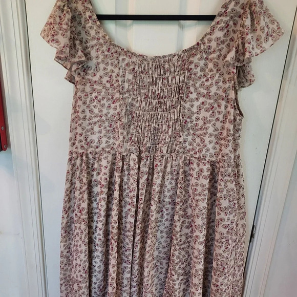 Tripp NYC Daang Goodman Chiffon Skull Heads Dress in Size 16 - Picture 7 of 13
